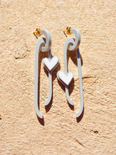Load image into Gallery viewer, Light Grey & White 💗Hearts on a string💗