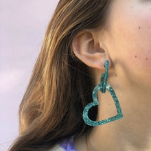 Load image into Gallery viewer, Glitter Green Small Sweethearts - Pastel & Neon