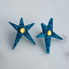 Load image into Gallery viewer, Glitter Blue Sweet Stars

