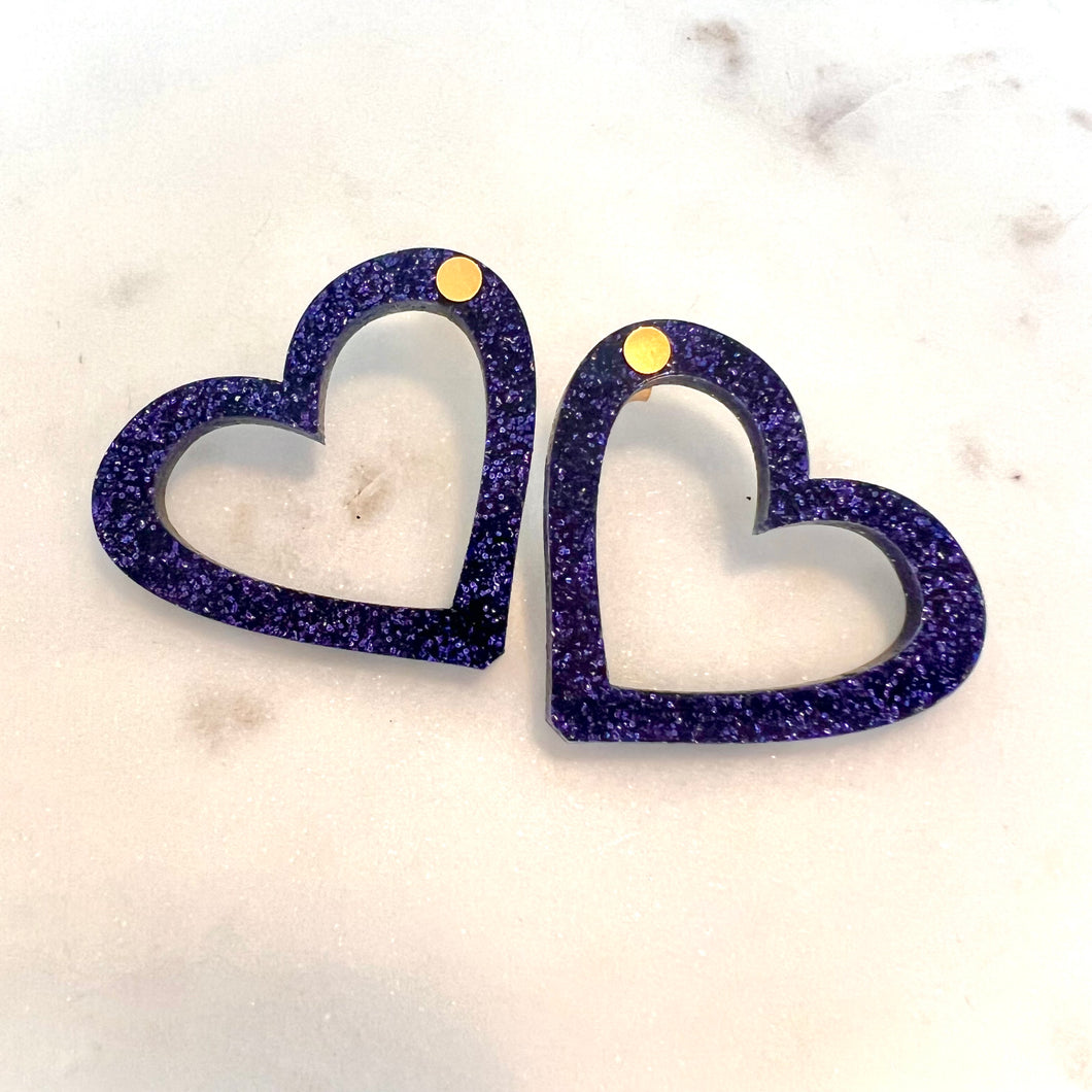 Cosmic glitter dark purple