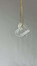 Load and play video in Gallery viewer, Necklace with Sparkling dangling hearts
