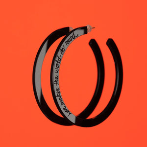 Black Big Lovely Loops - Pastel & Neon